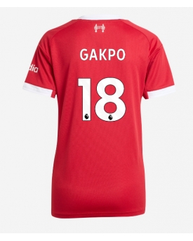 Billige Fotballdrakt Liverpool Cody Gakpo #18 Replika Hjemmedrakt Dame 2025-26 Kortermet Billige Fotballdrakt Liverpool Cody Gakpo #18 Replika Hjemmedrakt Dame 2025-26 Kortermet